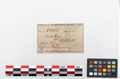 Etiketten zu Bronzearmreif (NHMW-PRAE-023702)